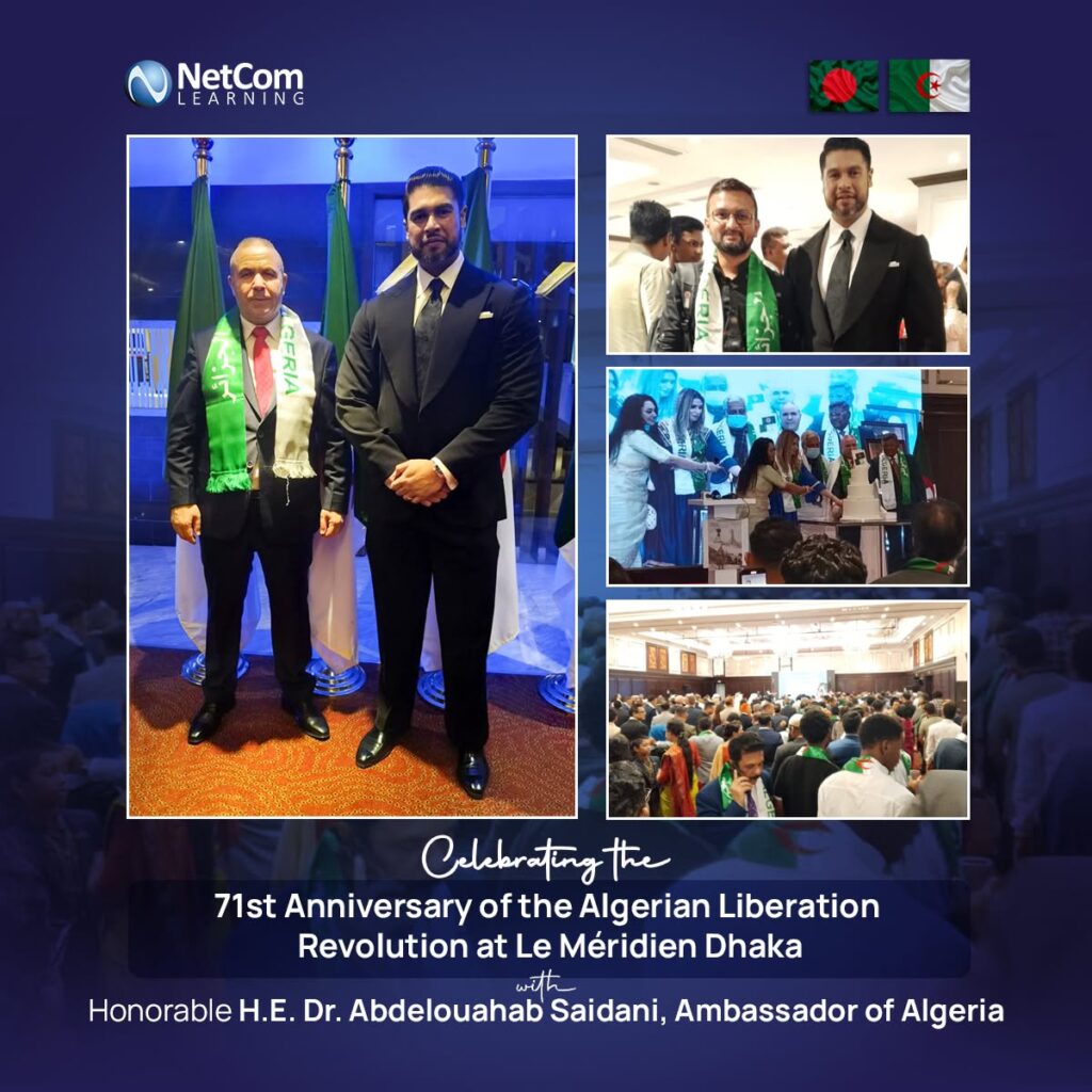 Honoring Diplomatic Excellence: NetCom Learning Bangladesh at the 71st Anniversary of the Algerian Liberation Revolution