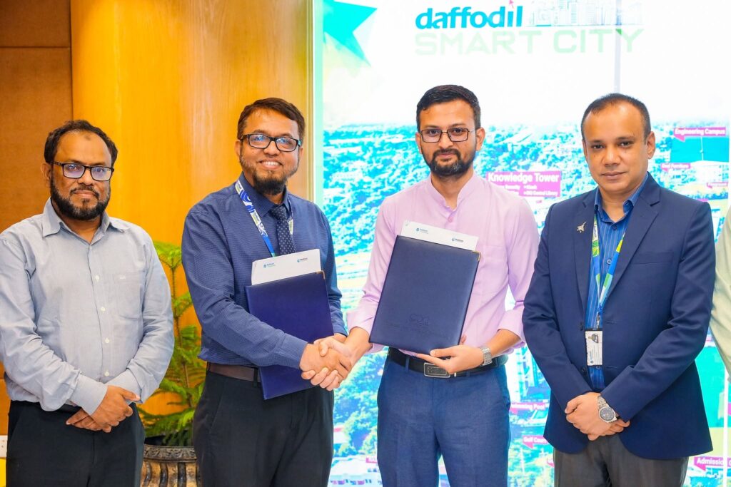 MoU Signing Between Daffodil International University and NetCom Learning Bangladesh